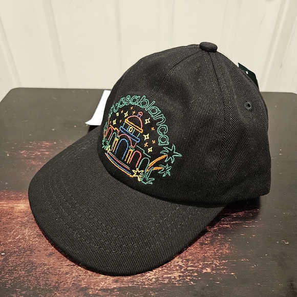 CASABLANCA Rainbow Crayon Temple Embroidered Cap - UNISEX - Picture 2 of 8